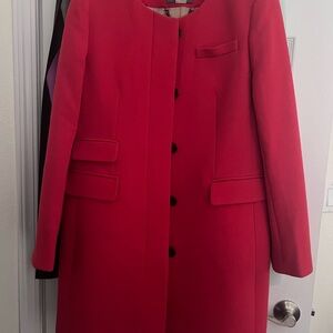 J. Crew Vibrant Red Wool Coat